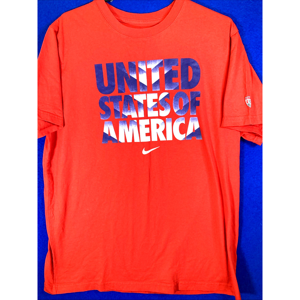 Nike United States of America USA Soccer Red Slim Fit T-Shirt Men's XXL